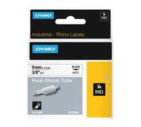 Original Dymo 18053 Black On White 9mm Heat Shrink Tubing Labels (S0718280)