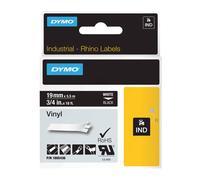 Original Dymo 1805436 White On Black 19mm Vinyl Label Cartridge (1805436)