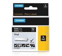 Original Dymo 1805437 White On Black 9mm Vinyl Label Cartridge (1805437)