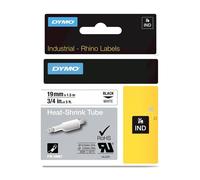 Original Dymo 18057 Black On White 19mm Heat Shrink Tubing Cartridge (S0718330)