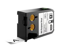 Original Dymo 1868753 Black On White 24mm Vinyl Adhesive Labelling Tape