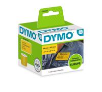 Original Dymo 2133400 Yellow 54mm x 101mm Name Badge/Shipping Labels