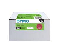 Original Dymo 45013 Multipack of 20 Black on White 12mm D1 Label Cartridges (223