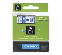 DYMO D1 Labelling Tape Authentic 45014 S0720540 Adhesive Blue on White 12 mm x 7 m