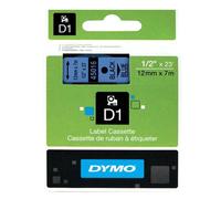 Original Dymo 45016 Black on Blue 12mm x 7m D1 Label Cartridge (S0720560)