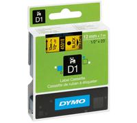 Original Dymo 45018 Black on Yellow 12mm x 7m D1 Label Cartridge (S0720580)