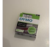 Original Dymo 45803 Black on White 19mm x 7m D1 Label Cartridge (S0720830) VATre