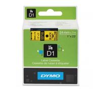 Original Dymo 53718 Black on Yellow 24mm x 7m D1 Label Cartridge (S0720980)