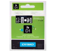 Original Dymo 53721 White on Black 24mm x 7m D1 Label Cartridge (S0721010)