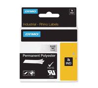 Original Dymo 622290 Black On Clear 19mm Permanent Polyester Tape Cartridge