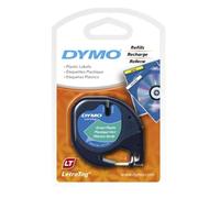 Original Dymo 91204 LetraTag 12mm Green Plastic Labelling Tape (S0721640)