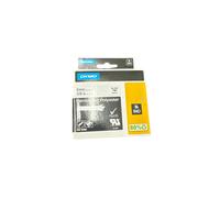 Original Dymo rhino 18482 Black On White 9mm Permanent Polyester Tape (S0718240)