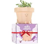 Original Earthlings Legs Out Pot, Cute Plant Pot, 10 cm Plastic Funny Planter with Drainage, Unique Cactus Plant Lover Gift, Small Succulent Face Flower Pot, Fun Teacher Appreciation Gift