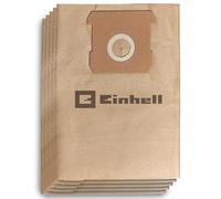 Original Einhell 15 L Dust Collection Bag (Suitable for Einhell wet/dry vacuum cleaners with 15-litre containers, 15 L volume, Contains 5 bags, Made of paper)