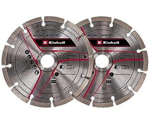 Original Einhell 150 mm Diamond Cutting Disc Kit for Grooving Machine (Diameter 150 mm, 2 Units, 22.23 mm Centre Bore for TE-MA 1700 Einhell Grooving)