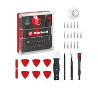 Original Einhell 28-Piece Precision and Electronics Repair Set (Precision Bits, Screwdriver Bit Holder, Curved Tweezers, Spudger, Lever Knife, Opening Tool, Opening Picks, Suction Lifter)