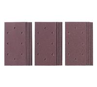Original Einhell 49817985 15-Piece Q-Stick Sandpaper Set Orbital Sander Accessories 15x Sandpaper 187 x 93 mm Grit 5X 60 / 5X 120 / 5X 180 Quick Stick, Braun