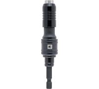 Original Einhell Bit Holder Triple Fix 1/4" SB (Swivel Ball Head, Magnetic Aluminum Sleeve, Chrome Molybdenum Steel, Quick-Change, Lockable, for Cordless Screwdrivers)
