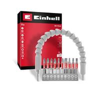 Original Einhell Bit Set with Flexible Shaft 11 pcs (300 mm Holder, Magnetic Tip, Chrome Vanadium, 50 mm, E 6.3 Shank, Tight Areas)