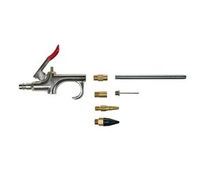 Original Einhell Blow Gun Set Compressor Accessories (7-Piece Set, 2-8 Bar, Includes Blow Gun, Ball Filling Needle, Air Mattress Adapter, Universal Adapter)