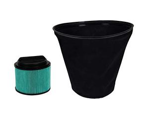 Original Einhell Dual Dust Filter System Wet Dry Vacuum Accessories HEPA Pleated Filter Bag Set Fine Dust Protection Motor Suitable for Allergy Sufferers