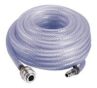 Original Einhell Fabric hose 15 m (compressor accessories, 15 m length, inner diameter 6 mm, R 1/4 internal thread, made of PVC fabric, max. working pressure 15 bar, suitable for all standard compressors)