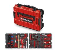 Original Einhell Hobby Tool Case E-Case 153 pcs (Electronics Repair Set, Electrical Work, Pliers, E-Case System with EVA Pads for Hobby Projects)
