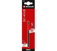 Original Einhell Impact Bit, 100 mm, T15 (S2 Steel, Torsion Zone, Efficient Power Transmission, Red Colour Ring, C 6.3 Shank)