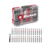 Original Einhell M-CASE 33-piece bit set (for cordless screwdrivers and power drills with 50 mm bits made of S2 steel, quick-change bit holder made of carbon steel incl. storage box)