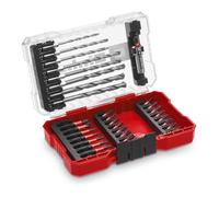 Einhell 33 Piece Hex Shank Screwdriver and Masonry Drill Bit Set in M Case