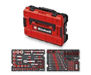 Original Einhell Mechanic Tool Case E-Case 201 pcs (Allrounder, Bit Set, Socket Kit, Ratchets, Wrenches, Storage System)
