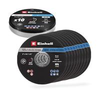 Original Einhell metal cutting discs, 10-piece, Ø 125 mm in tin (fast cutting, metal processing, easy cutting, MPA-certified, brand-independent)