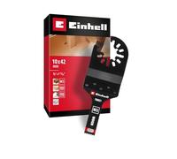 Original Einhell Plunge Saw Blade Made of Carbon Steel for Woodworking (PTFE Finishing, Wood Teeth, 42 mm Cutting Depth, mm/inch Scale, Quick Change)