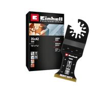 Original Einhell Plunge Saw Blade with Titanium-Coated Carbide Teeth (35 mm Width, 41 mm Cutting Depth, PTFE Finishing, bi-Metal, Quick Change)