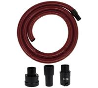 Original Einhell Premium Suction Hose for Wet/Dry Vacuum Cleaners (3 m Length, Heavy Duty, Non-Slip, Includes Connection Adapter for All Einhell