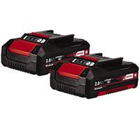 Original Einhell PXC Twin Pack 2.0 Ah Power X-Change Battery (Li-Ion, 18 V, 2 Pieces) 2.0 Ah Batteries Universal for All PXC Devices Proactive Battery Management Adapted Charge Cycles