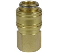 Original Einhell Quick Coupling R 1/4 Inch Female (Compressor Accessories, Internal Thread, Made of Robust Brass, for Compressed Air Hoses)