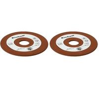 Original Einhell Replacement Sanding Disc Diameter 108 mm (Saw Chain Sharpener Accessories, Thickness 3.2 mm, 23 mm Attachment, Grit P100, Suitable for Einhell Chainsaw Sharpeners) (Pack of 2)