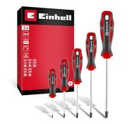 Original Einhell Screwdriver Set 5-Piece (CRV Blades, Magnetic Tip, PH Sizes, Ergonomic Handles, Hanging Holes)
