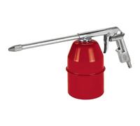 Original Einhell Spray Gun with Suction Cup (Compressor Accessories, 900 ml Suction Cup, Infinitely Adjustable Extractor Lever, Rotating Nozzle, Includes Plug Nipple)