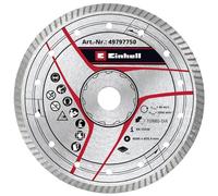 Original Einhell Turbo Diamond Cutting Disc 200 x 25.4 mm (Tile Cutter Accessories, Diameter 200 x 25.4 mm, 6 mm Turbo Diamond Edge, Max. 7650 rpm)