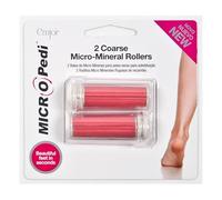 Original Emjoi Micro Pedi Coarse Micro-Mineral Rollers | Cracked, Hard Skin & Callus Remover for Feet & Heels - Removes Dry & Dead Skin Instantly for a Professional Pedicure & Salon Feel | 2 Pack