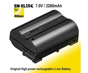 Original EN-EL15C Battery Nikon Z5 Z6 Z6 II Z7 Z7II D600 D610 D600E D800 D810