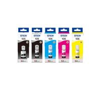 Original Epson 105/6 Ecotank Ink Bottle Multipack