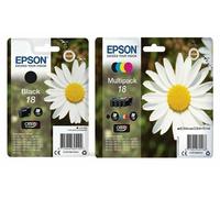 Original Epson 18 Daisy Ink Cartridges Multipack for XP-102 XP-202 XP-205 LOT
