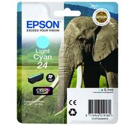 Original Epson 24 Light Cyan Ink Cartridge (C13T24254012)