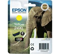 EPSON 24XL ink cartridge yellow high capacity 8.7ml 740 pages 1-pack blister without alarm