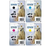 Original Epson 26, 26XL, Polar Bear Ink Cartridge, XP510 XP520 XP600 XP605 LOT