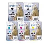 Original Epson 26, 26XL, Polar Bear Ink Cartridge, XP510 XP520 XP600 XP605 LOT