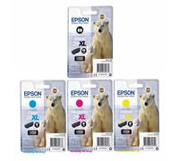Original Epson 26, 26XL, Polar Bear Ink Cartridges, XP700 XP710 XP720 XP800 LOT